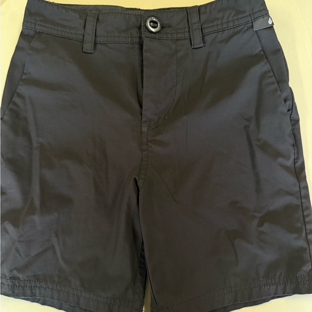 Volcom Boy’s Black Flat Front Shorts